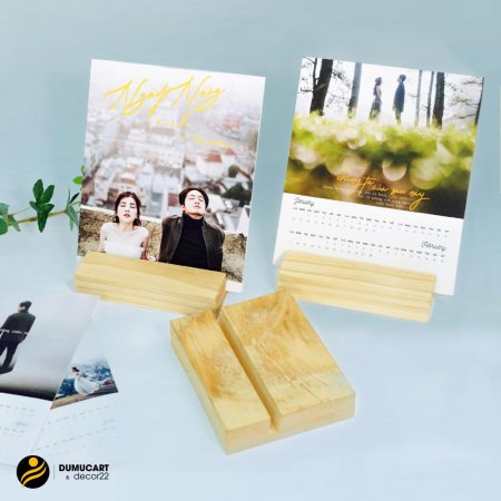 Ảnh/lịch để bàn đế gỗ